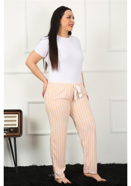 Kadın Pamuklu Büyük Beden Alt Pijama 27453