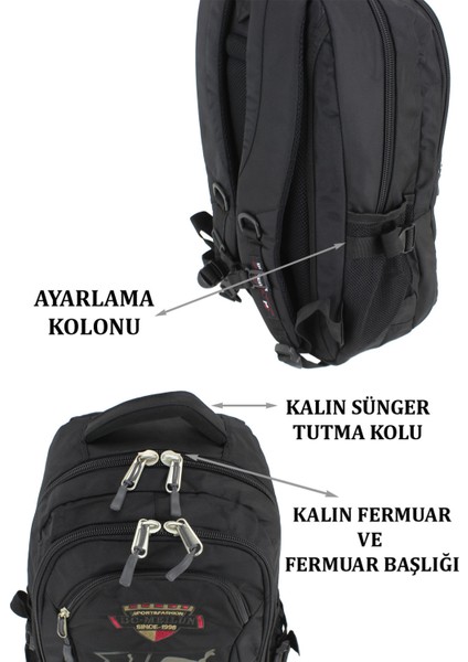 Dc Meilun Unisex Sırt Çanta Darbe Emici Sırt Desteği Laptop Bölmeli Su Geçirmez Kumaş indirimleri