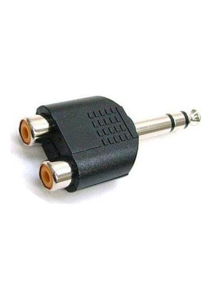 6.3 mm Erkek 2 Rca Dişi Jack Amfi 2 Rca Jack Çevirici fiyatları