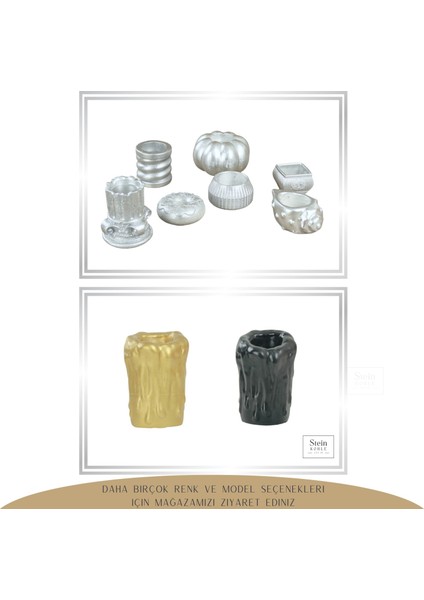 Şamdan Dekoratif Mumluk Şamdan Tealight Mum Uyumlu Erimiş Mum Büyük Model fırsatları