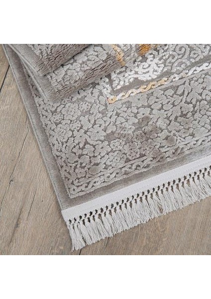 Ipek Mekik Halı Blossom Sarı Füme Klasik Saçaklı Halı modelleri