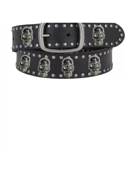 Kovboy Tokalı Gothic Punk Metallica Tarzı Zımbalı Kemer