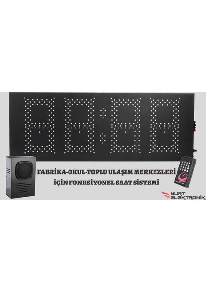 Fabrika - Okul -Toplu Ulaşım Merkezleri Fonksiyonel Saat Seti