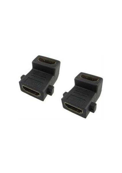HDMI Çevirici - Dişi - Dişi - 90 Derece - Panel Tipi