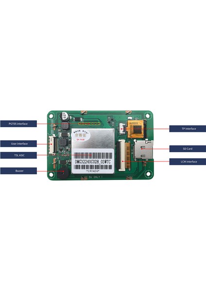 2.8 Inch Dwin Hmı Display Rezistif Ekran - Dokunmatik Model NO:DMG32240C028-03WTR