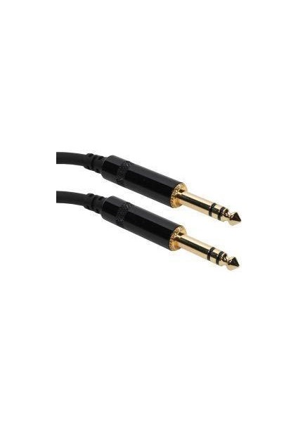 Stereo Trs Kablo - 6.3 mm - Kaliteli - Erkek - Erkek - 5 Metre