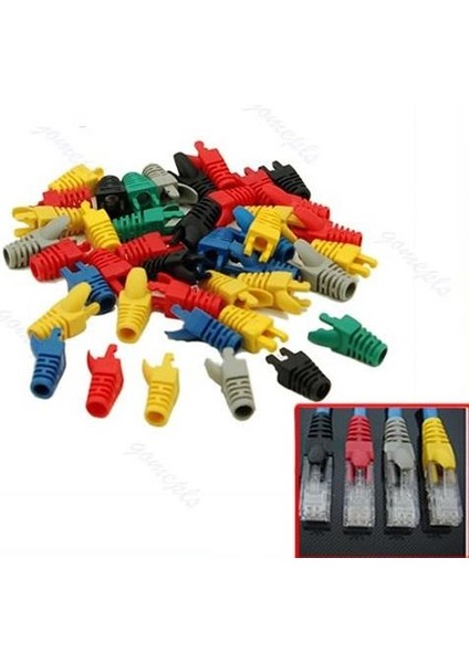 Yeni Nesil Cat. 6 RJ45 Kılıf - Kahverengi