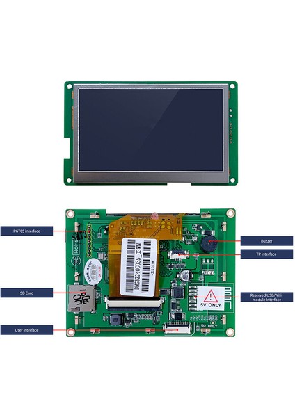 4.3 Inch Dwin Hmı Tft LCD Ekran Model NO:"DMG48270C043_03WN"