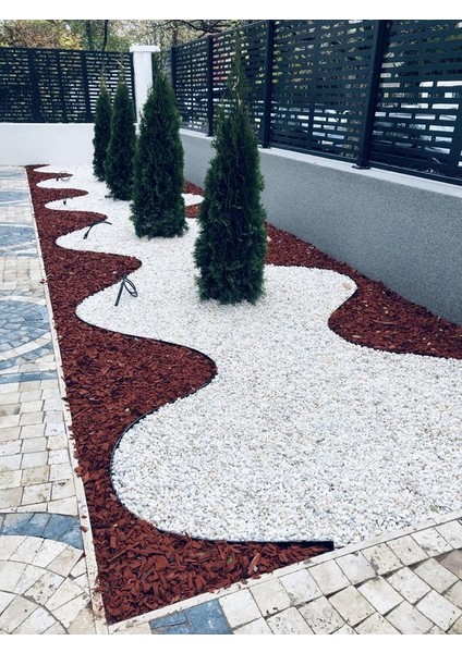 Beyaz Dolomit Taşı - Bahçe Süsü, Saksı, Teraryum ve Akvaryum Dekorasyonu Için Dekoratif Dere Çakılı 25 kg 2-4 cm fırsatları