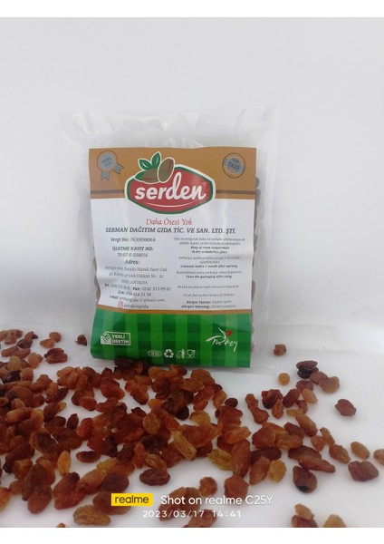Üzüm Sarı Çekirdeksiz 250 gr