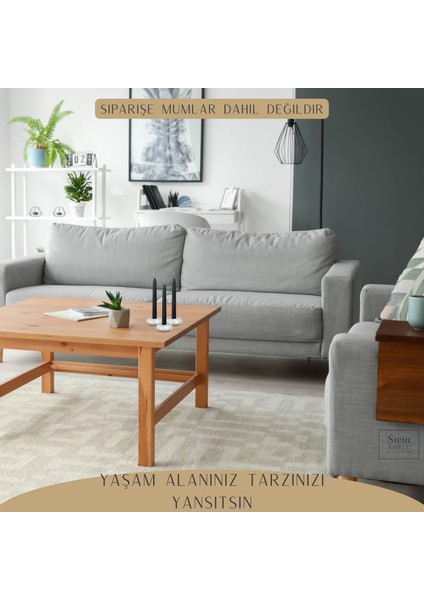 Şamdan Dekoratif Mumluk Eskitme Şamdan Uzun Mum Uyumlu Donut Model