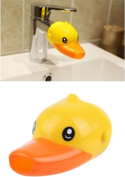 Sevimli Ördek Tasarımlı Lavabo Bataryası Uzatması