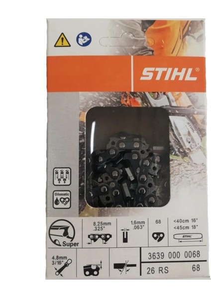 Stıhl Motorlu Testere Zinciri 3.25/36 Diş Orjınal
