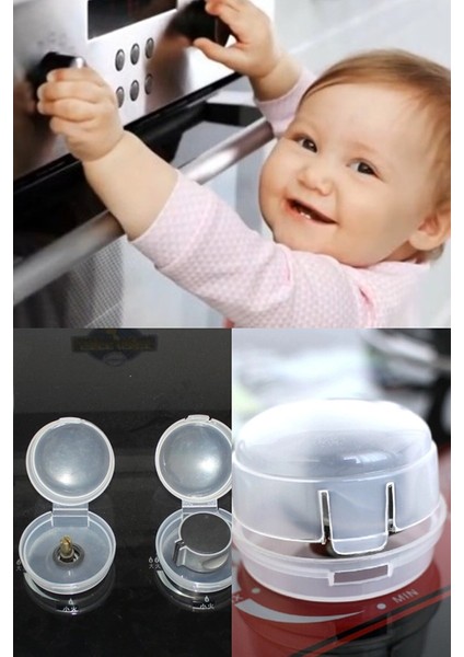 Bebek ve Çocuk Koruyucu Ocak Fırın Gaz Düğmesi Kilidi 2li