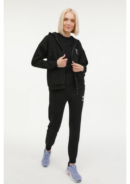 W-Anıta Full Zıp Hoodie 2 Siyah Kadın Eşofman Üstü modelleri