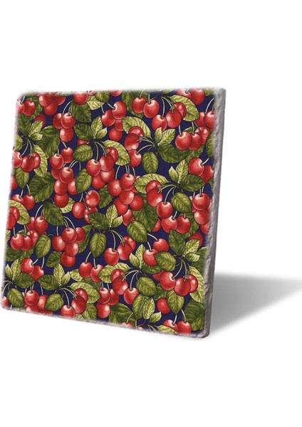 Red Cherries Bardak Altlığı Seti 4'lü