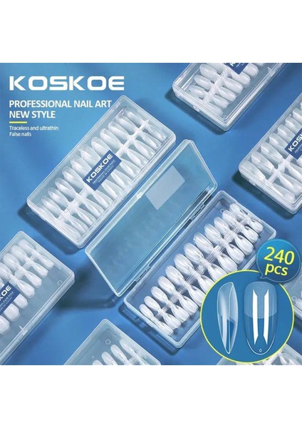 Koskoe Yeni Nesil Jel Tips Tırnak 04 Oval Model fırsatları