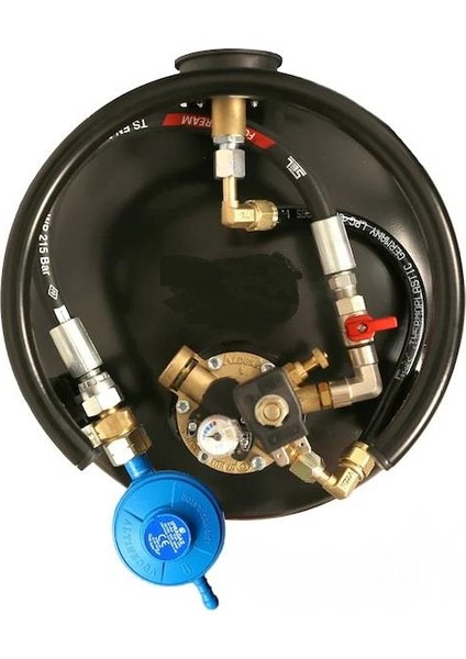 Karavan Lpg Tankı 36 Litre Hazır Set - Dikey modelleri