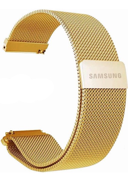 Galaxy Watch 4 Watch 5 ve Watch 5 Pro Uyumlu Metal Hasır Kordon 20MM