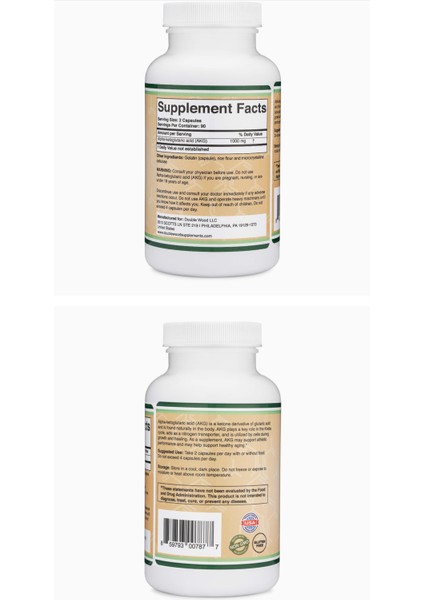Akg Alpha Ketoglutaric Acid 180 Kapsül