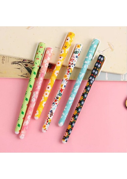 Çiçekli 6'lı Tükenmez Kalem Seti fırsatları