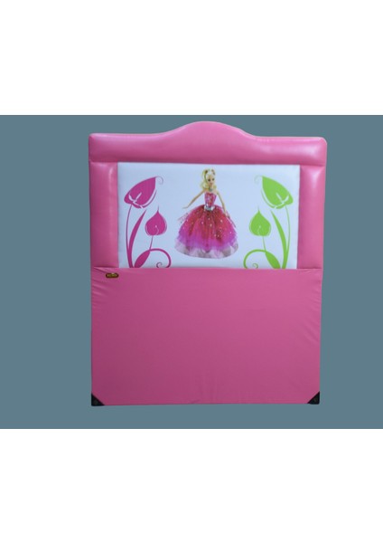Başlık Lüx 90 cm Suni Deri Baskı Barby Pembe Renk Kapitone Düz Kumaş El Yapım