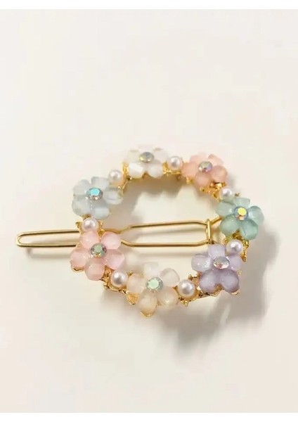 3lü Kalp ve Çiçek Figürlü Zirkon Taşlı Yan Toka Seti fiyatları