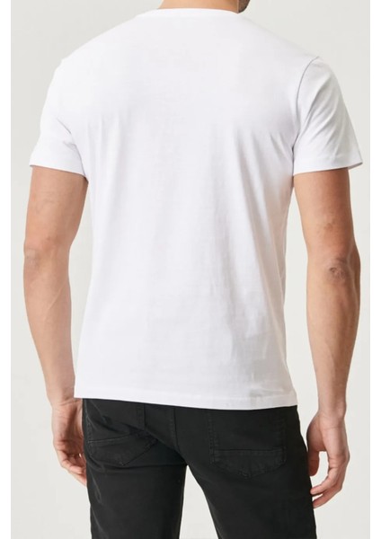 Erkek 3'lü Slim Fit Bisiklet Yaka Pamuk Kısa Kollu Tişört modelleri