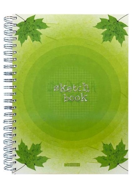 Özgün A4 Spiralli Double Kapak Sketchbook Defter 180 Yp. Kareli - 4 Adet