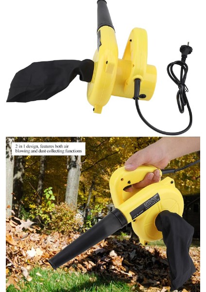 Hava Üfleme Körüğü 600 W Taşınabilir Hava Kompresörü Üfleme ve Emme