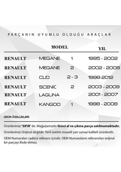 Renault Megane Için Jant Kapak Açma Anahtarı