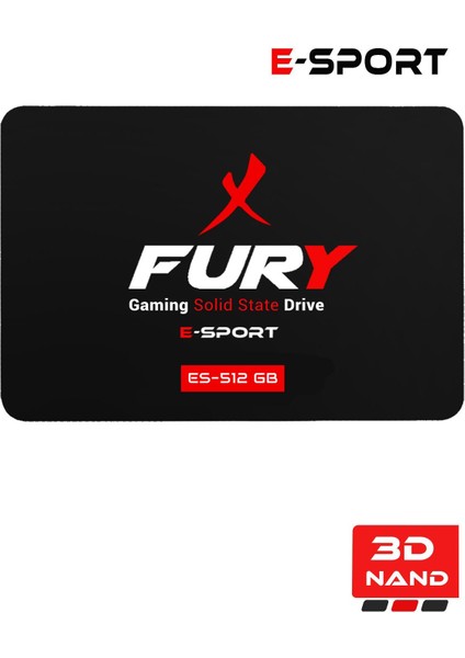 E-Sport 512 GB 550MB-500MB/S Sata3 2,5 Gaming SSD