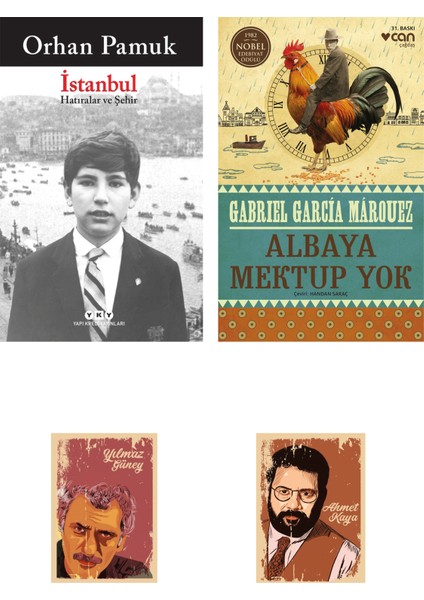 İstanbul Orhan Pamuk - Albaya Mektup Yok Gabrıel Garcia Mârquez - defterli seti