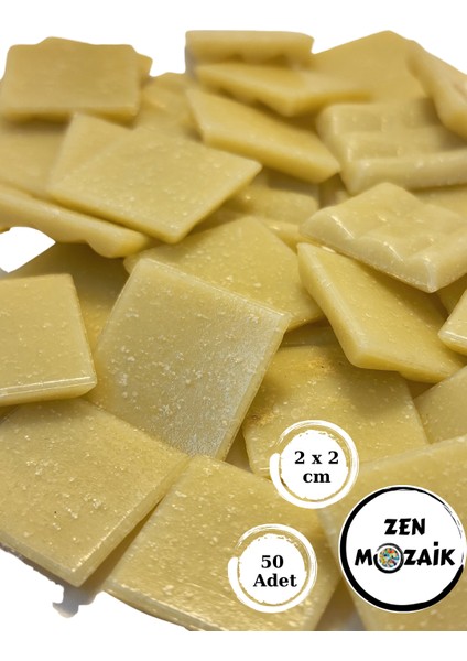 Sanatsal Mozaik Çalışmalarınız Için 20X20 mm (2x2 Cm) Renkli Cam Mozaik Taşı