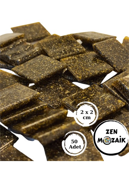 Sanatsal Mozaik Çalışmalarınız Için 20X20 mm (2x2 Cm) Renkli Cam Mozaik Taşı