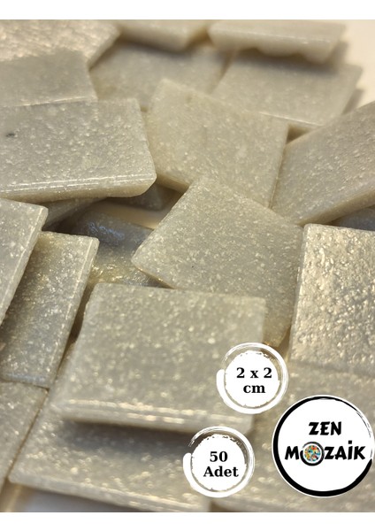 Sanatsal Mozaik Çalışmalarınız Için 20X20 mm (2x2 Cm) Renkli Cam Mozaik Taşı
