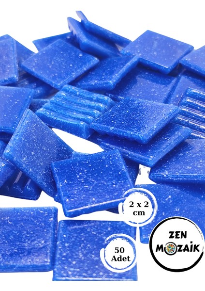 Sanatsal Mozaik Çalışmalarınız Için 20X20 mm (2x2 Cm) Renkli Cam Mozaik Taşı