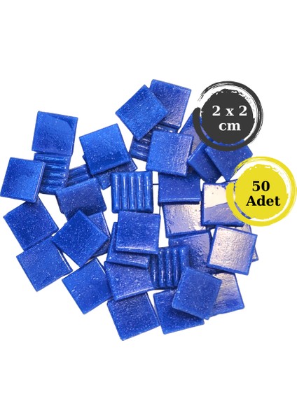 Sanatsal Mozaik Çalışmalarınız Için 20X20 mm (2x2 Cm) Renkli Cam Mozaik Taşı fiyatları