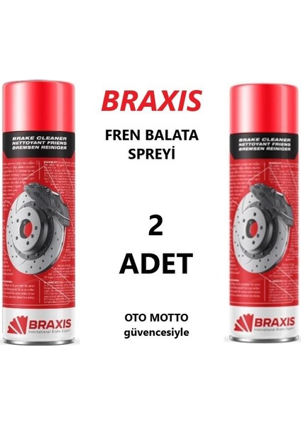 Braxis Fren Balata Spreyi Braxis 500 ml 2 Adet