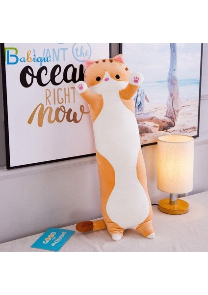 Kawaii Sevimli Yumuşak Uzun Kedi Yastık Peluş Doğum Günü Hediyesi