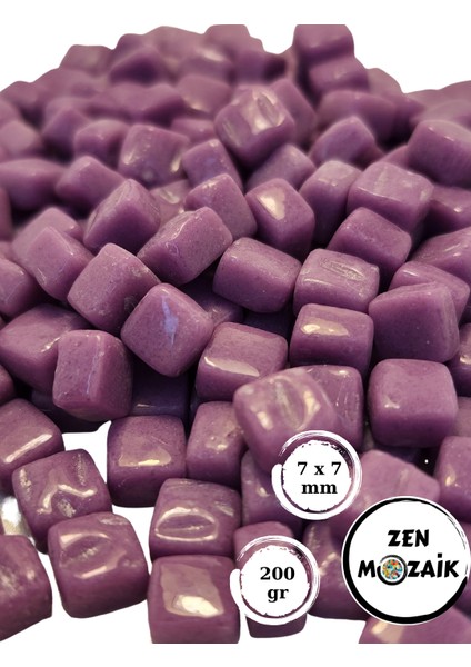 Sanatsal Mozaik Çalışmalarınız Için Renkli Cam Mozaik Taşı - 7x7 mm