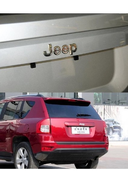 Jeep Bagaj / Kaput Yazı Logo Krom Parlak Gri Hood Trunk Lettering Logo Arma fiyatları