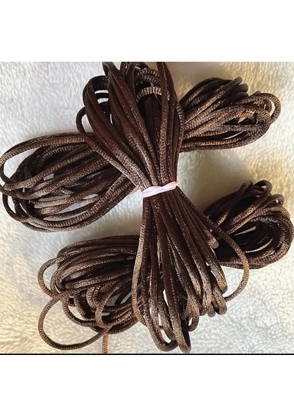 Floş Ip / Sıçan Kuyruğu / Bileklik Ipi / Abiye Sırt Bağlama Ipi / 2 mm 5 Metre