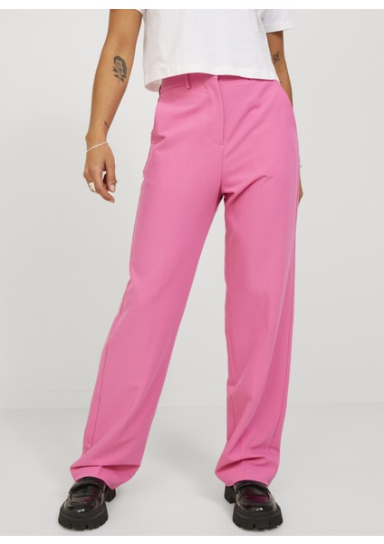 Yüksek Bel Rahat Fuşya Kadın Pantolon 12200674 modelleri