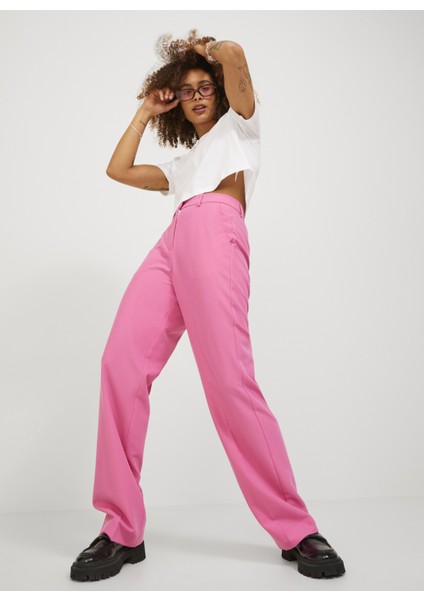Yüksek Bel Rahat Fuşya Kadın Pantolon 12200674 indirimleri