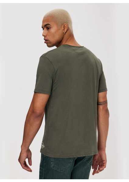 Bisiklet Yaka Haki Erkek T-Shirt 232 Lcm 242061 Gael Haki modelleri