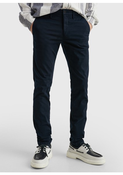 Normal Bel Normal Paça Slim Fit Mavi Erkek Pantolon MW0MW28883DW5