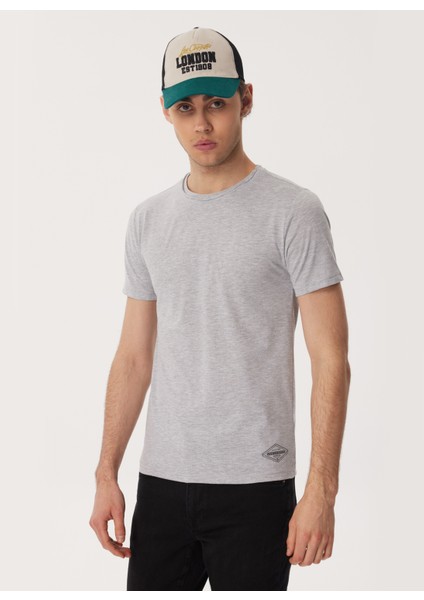 Bisiklet Yaka Gri Melanj Erkek T-Shirt 232 Lcm 242061 Gael Gri Melanj fiyatları