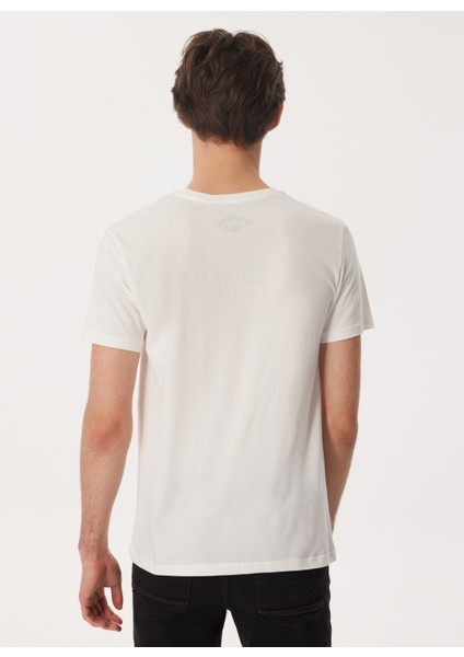 Bisiklet Yaka Beyaz Erkek T-Shirt 232 Lcm 242019 Authen Beyaz modelleri