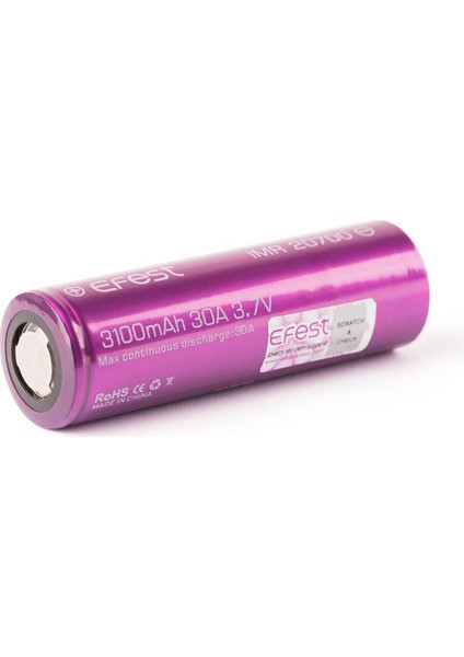 Efest Imr 20700 3100MAH 30A Li-Ion Pil